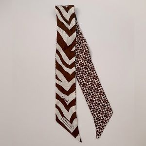 Coach reversible pony scarf